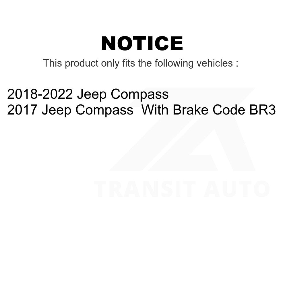 Rear Ceramic Disc Brake Pads NWF-PRC2081 For Jeep Compass