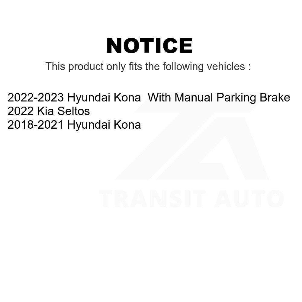 Rear Ceramic Disc Brake Pads NWF-PRC2188 For Hyundai Kona Kia Seltos