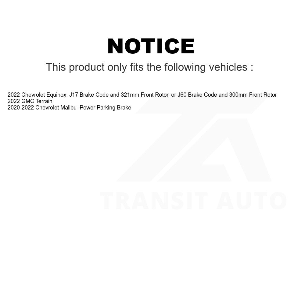 Rear Ceramic Disc Brake Pads NWF-PRC2374 For Chevrolet Malibu GMC Equinox Terrain