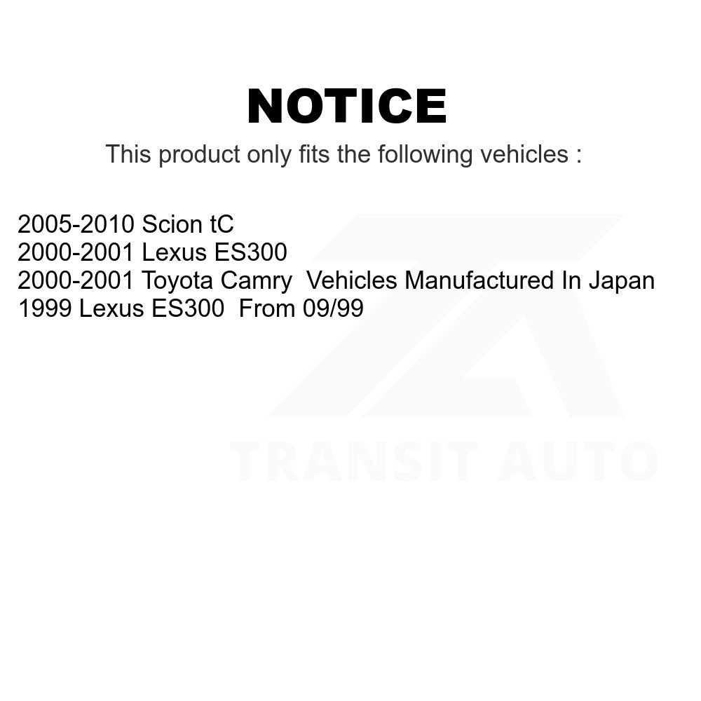 Rear Ceramic Disc Brake Pads NWF-PRC835 For Toyota Camry Scion tC Lexus ES300