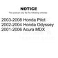 Rear Ceramic Disc Brake Pads NWF-PRC865 For Honda Pilot Odyssey Acura MDX
