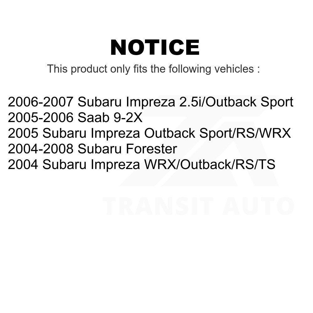 Rear Ceramic Disc Brake Pads TEC-1004 For Subaru Forester Impreza Saab 9-2X