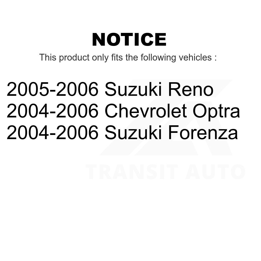Rear Ceramic Disc Brake Pads TEC-1036 For Suzuki Forenza Reno Chevrolet Optra