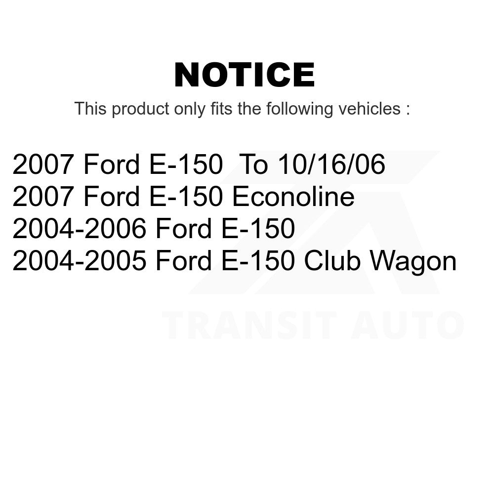 Rear Ceramic Disc Brake Pads TEC-1046 For Ford E-150 Club Wagon Econoline