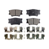 Rear Ceramic Disc Brake Pads TEC-1212 For Toyota Camry RAV4 Lexus ES350 Avalon Matrix ES300h Pontiac Vibe HS250h