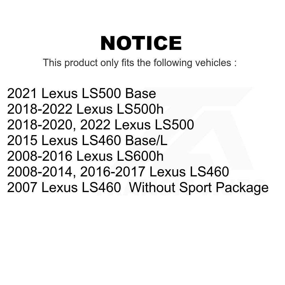 Rear Ceramic Disc Brake Pads TEC-1283 For Lexus LS460 LS500 LS600h LS500h
