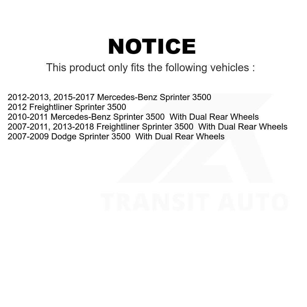 Rear Ceramic Disc Brake Pads TEC-1318A For Sprinter 3500 Mercedes-Benz Freightliner Dodge