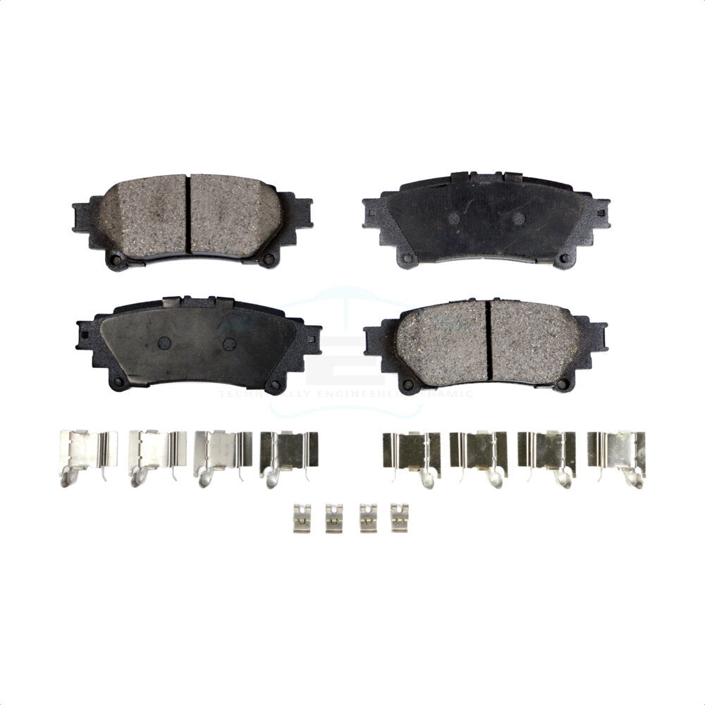 Rear Ceramic Disc Brake Pads TEC-1391 For Toyota Highlander Sienna Lexus RX350 Prius V GS350 IS250 RX450h IS300 IS200t IS350 RC350 RC300 Mirai RC200t GS300 GS200t GS450h