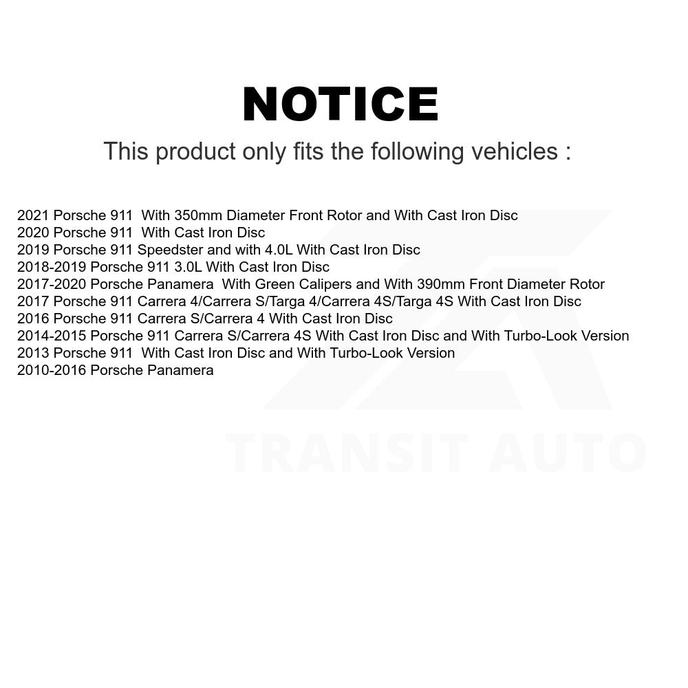 Rear Ceramic Disc Brake Pads TEC-1417 For Porsche 911 Panamera