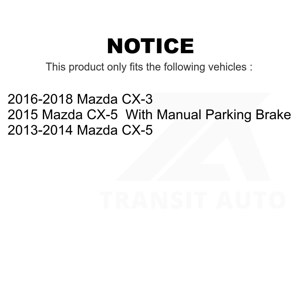 Rear Ceramic Disc Brake Pads TEC-1624 For Mazda CX-5 CX-3