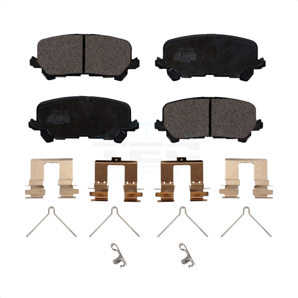 Rear Ceramic Disc Brake Pads TEC-1724 For Honda Pilot Acura MDX Ridgeline Passport
