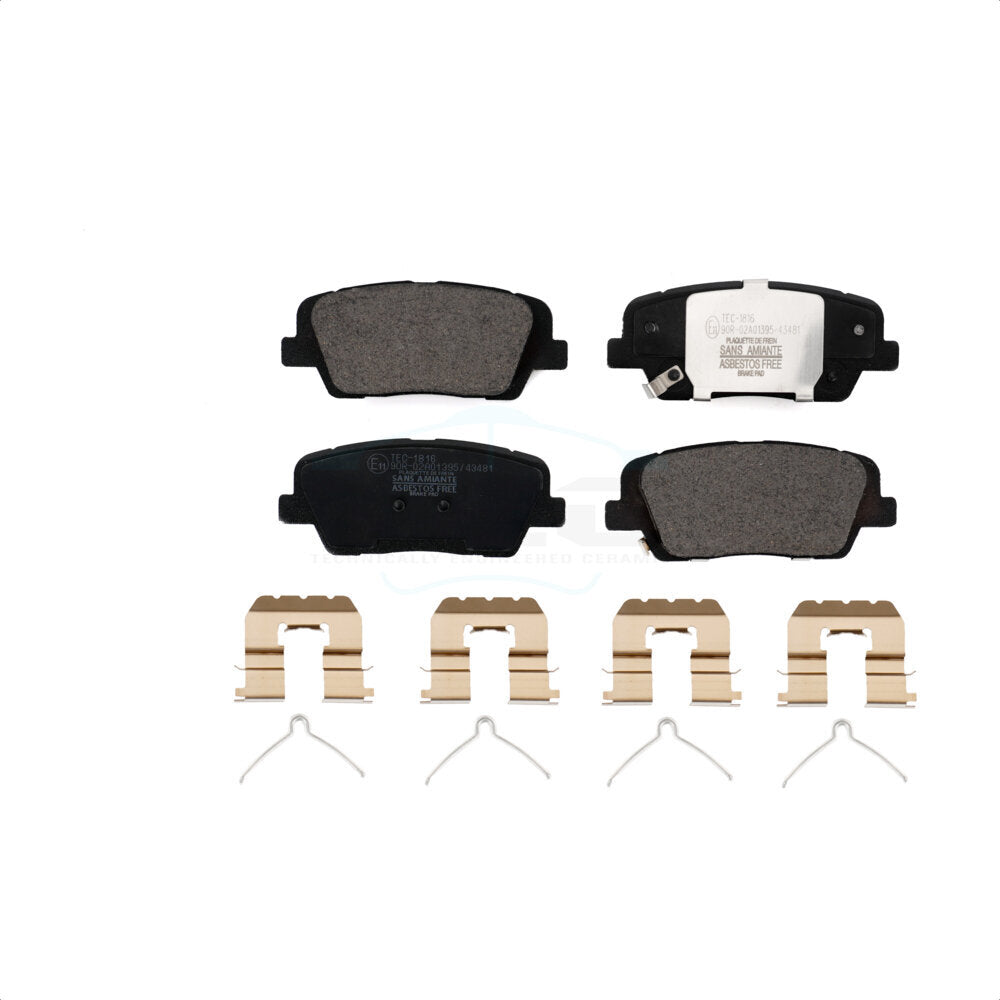 Rear Ceramic Disc Brake Pads TEC-1816 For Kia Sorento Genesis Stinger G80 G70