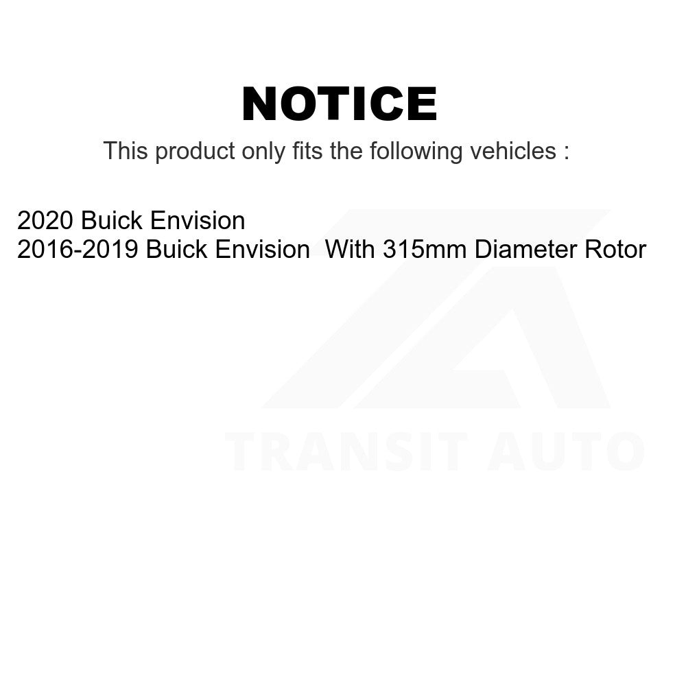 Rear Ceramic Disc Brake Pads TEC-1923 For Buick Envision