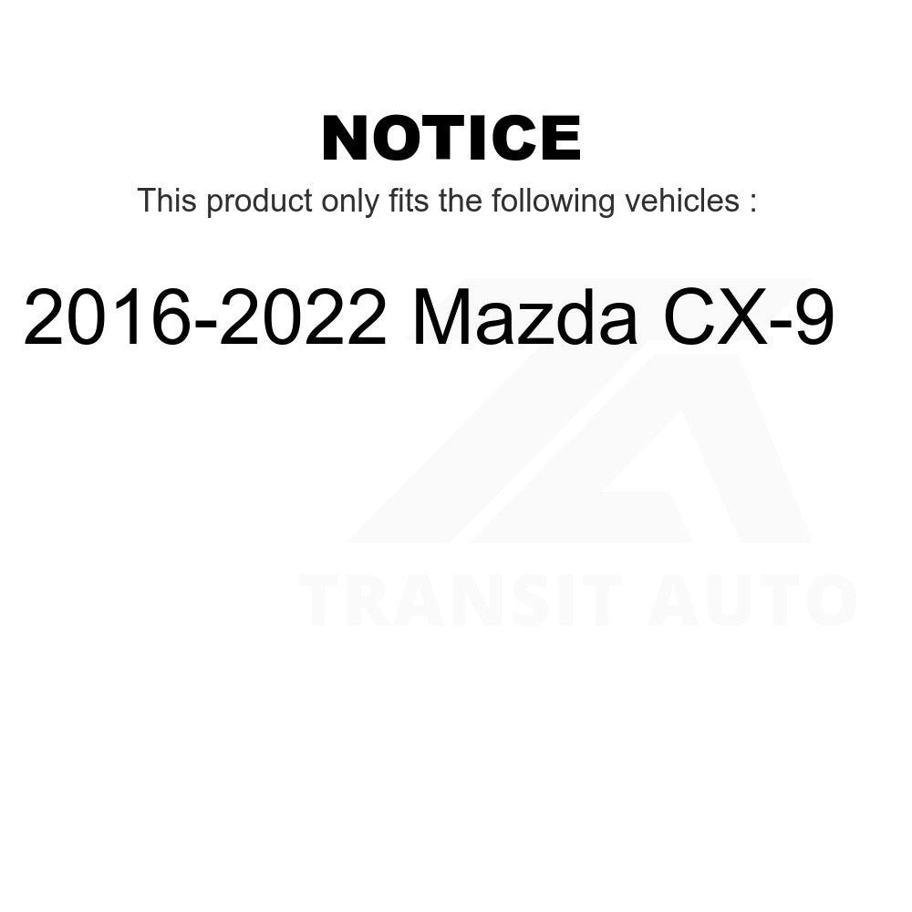 Rear Ceramic Disc Brake Pads TEC-1934 For 2016-2022 Mazda CX-9