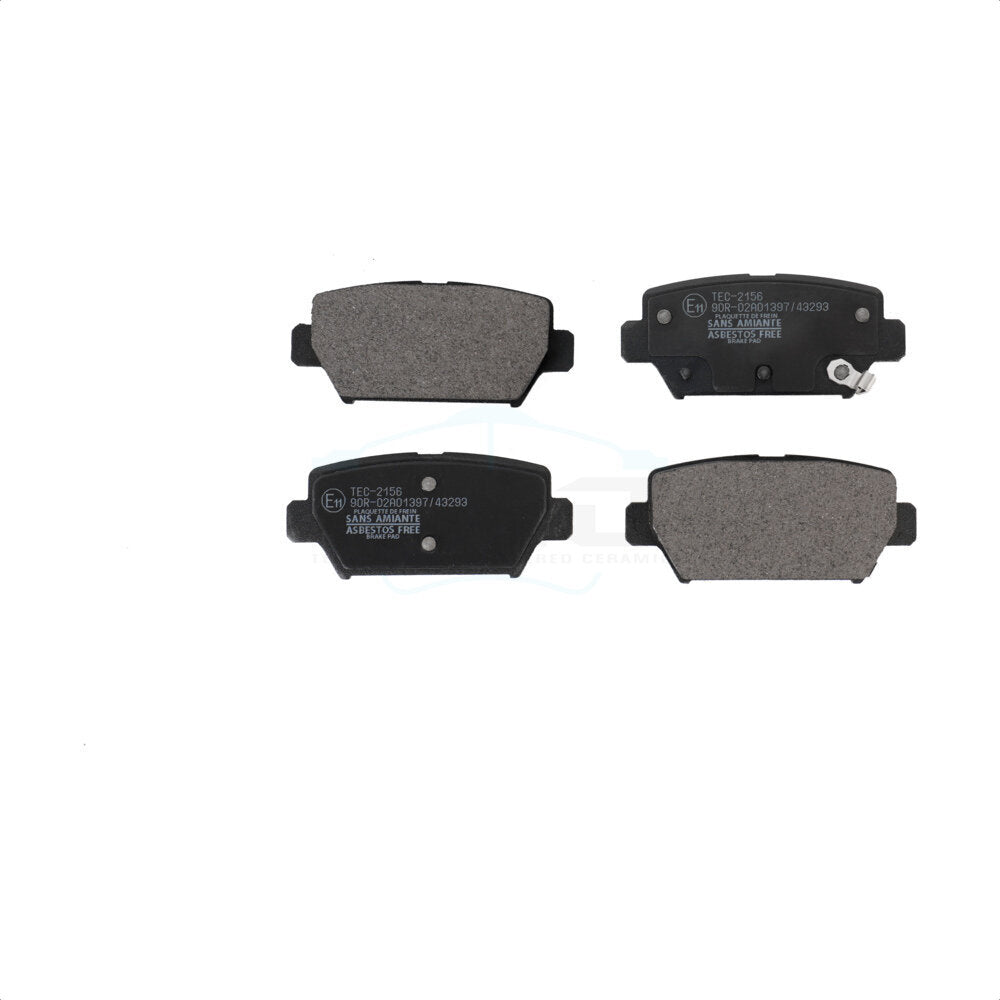 Rear Ceramic Disc Brake Pads TEC-2156 For Mitsubishi Eclipse Cross With Manual Parking