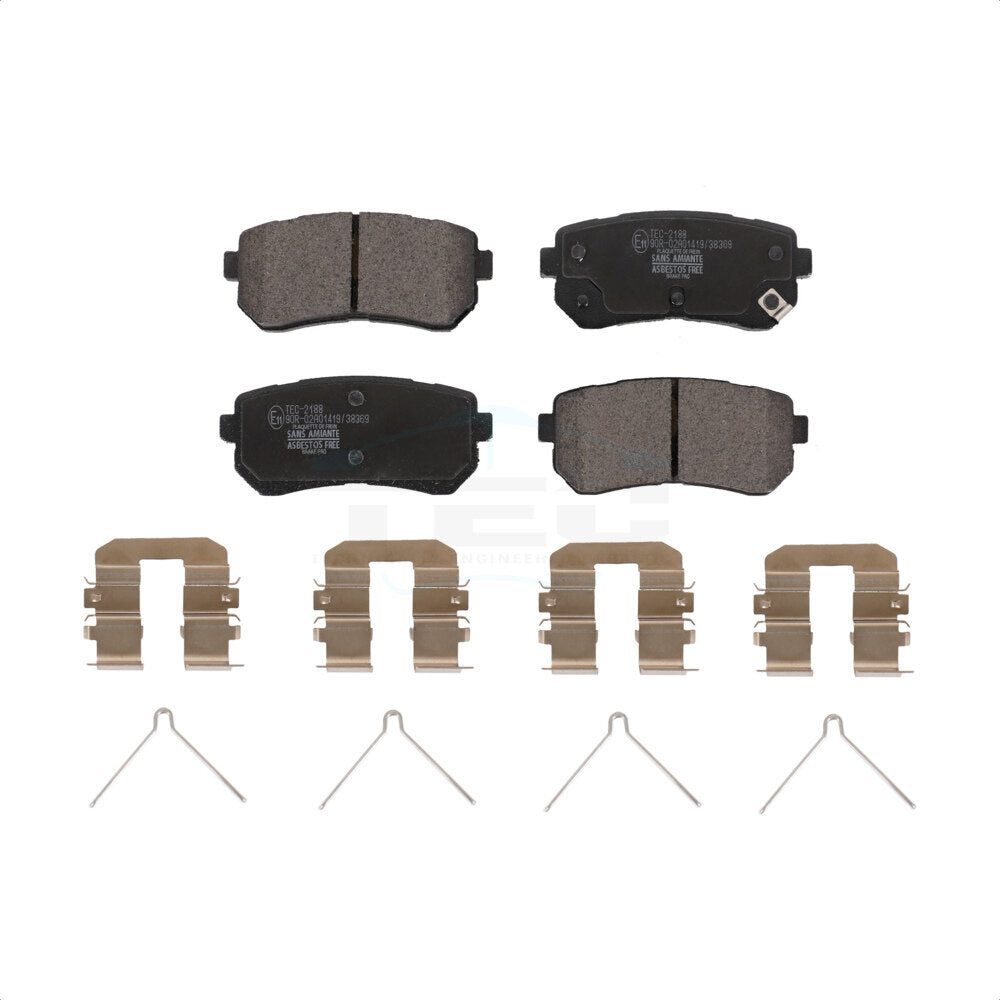 Rear Ceramic Disc Brake Pads TEC-2188 For Hyundai Kona Kia Seltos