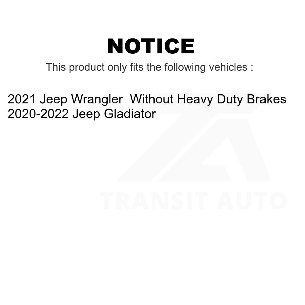 Rear Ceramic Disc Brake Pads TEC-2233 For Jeep Gladiator Wrangler