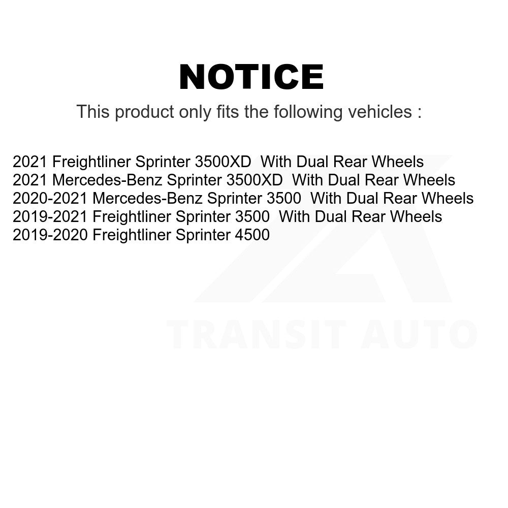 Rear Ceramic Disc Brake Pads TEC-2236 For Freightliner Sprinter 3500 Mercedes-Benz 4500 3500XD
