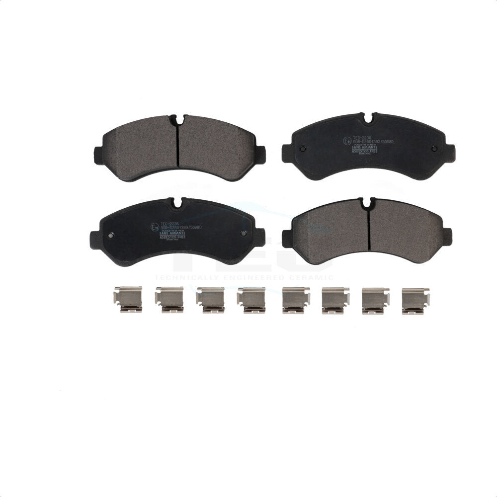 Rear Ceramic Disc Brake Pads TEC-2236 For Freightliner Sprinter 3500 Mercedes-Benz 4500 3500XD
