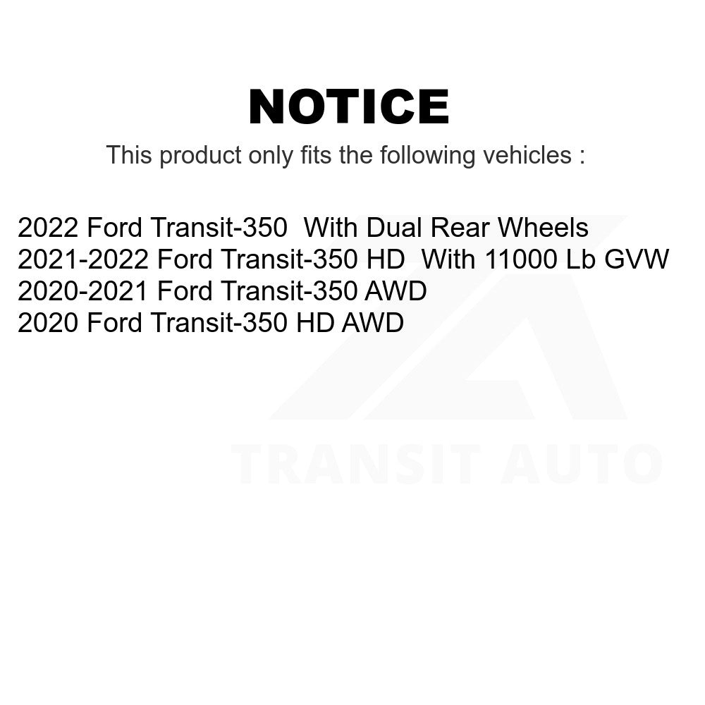 Rear Ceramic Disc Brake Pads TEC-2281 For Ford Transit-350 HD