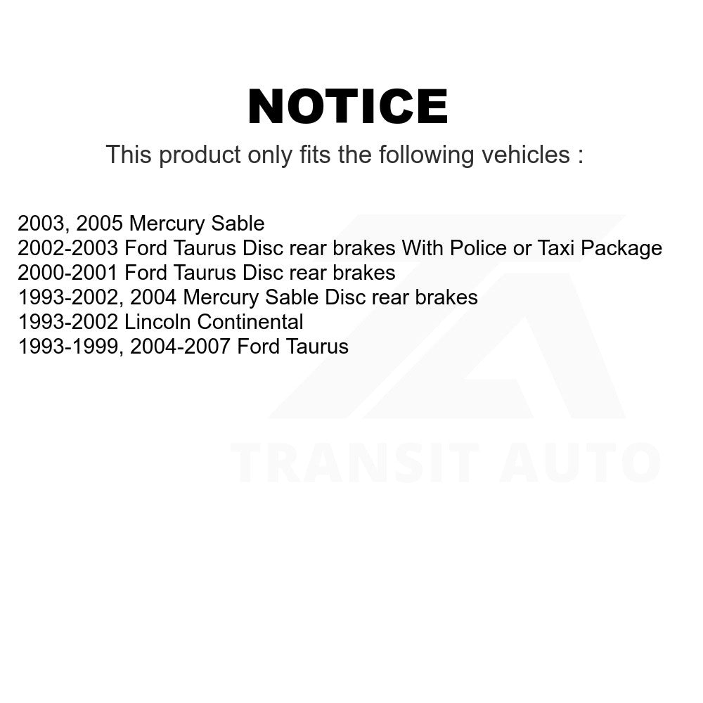 Rear Ceramic Disc Brake Pads TEC-610 For Ford Taurus Mercury Sable Lincoln Continental