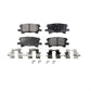 Rear Ceramic Disc Brake Pads TEC-996 For Lexus Toyota Highlander RX350 RX330 RX400h