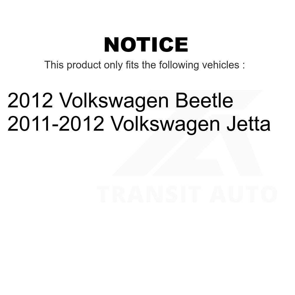 Rear Coated Brake Drum GCR-97824 For Volkswagen Jetta Beetle