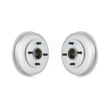 Rear Coated Brake Drums Pair For 2000-2008 Ford Focus Wheel Bearing Includes KG-101402