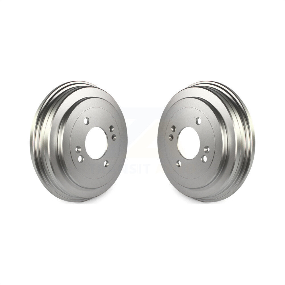 Rear Coated Brake Drums Pair For Hyundai Accent Kia Rio Rio5 KG-101420