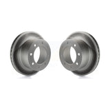 Rear Coated Disc Brake Rotors Pair For 2005-2012 Ford F-250 Super Duty F-350 KG-100443