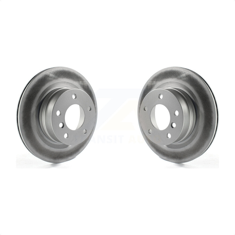 Rear Coated Disc Brake Rotors Pair For 2008-2013 BMW 128i KG-100613