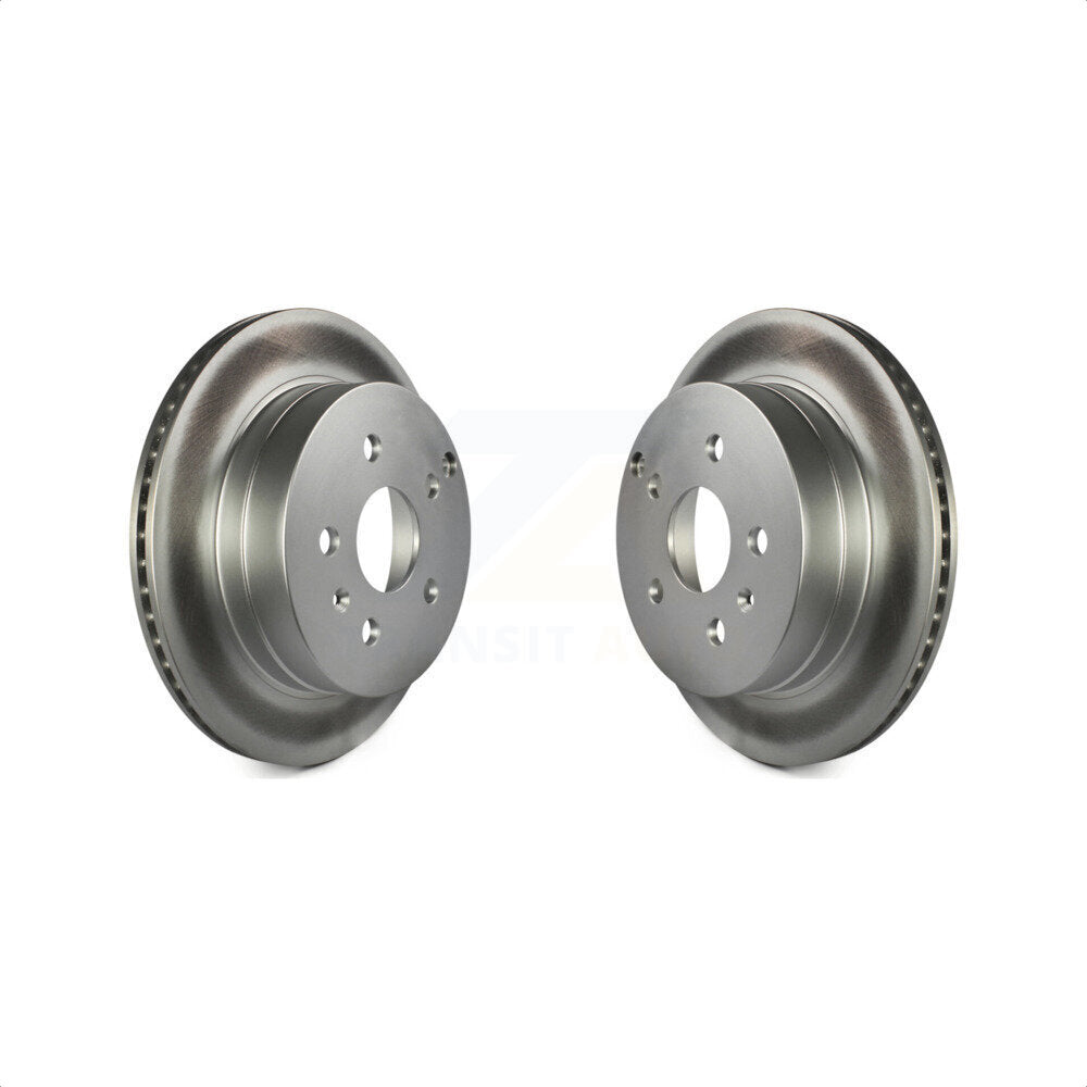 Rear Coated Disc Brake Rotors Pair For 2010-2017 Chevrolet Equinox GMC Terrain KG-100412