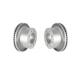 Rear Coated Disc Brake Rotors Pair For 2011-2019 Chevrolet Silverado 3500 HD GMC Sierra With Dual Wheels KG-100417