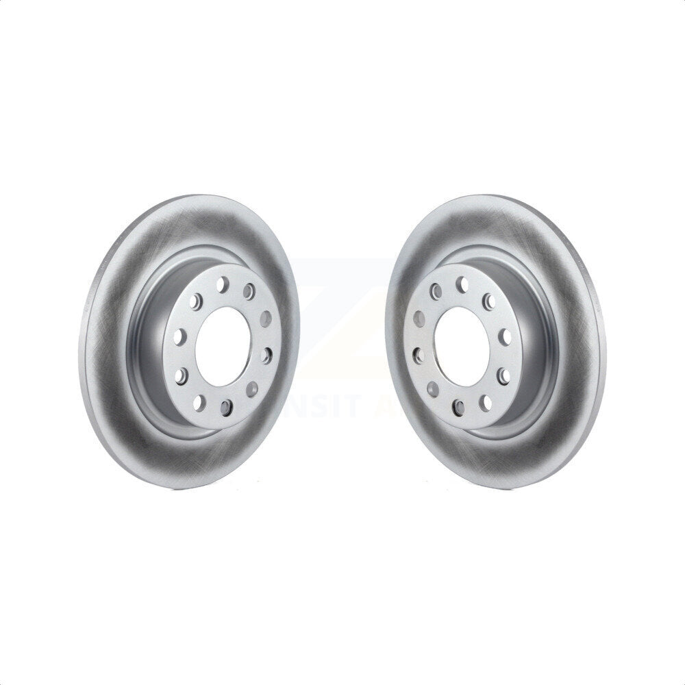 Rear Coated Disc Brake Rotors Pair For 2013-2016 Dodge Dart KG-100488