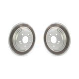 Rear Coated Disc Brake Rotors Pair For 2014-2020 Acura RLX KG-101395