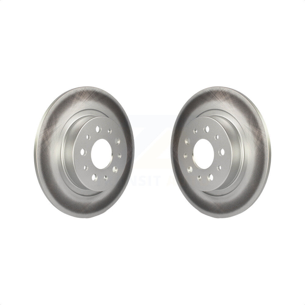 Rear Coated Disc Brake Rotors Pair For 2014-2020 Fiat 500L KG-100491