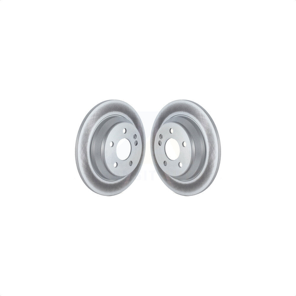 Rear Coated Disc Brake Rotors Pair For 2016-2021 Mercedes-Benz Metris KG-101643