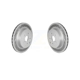 Rear Coated Disc Brake Rotors Pair For 2018-2021 Subaru WRX STI KG-101796