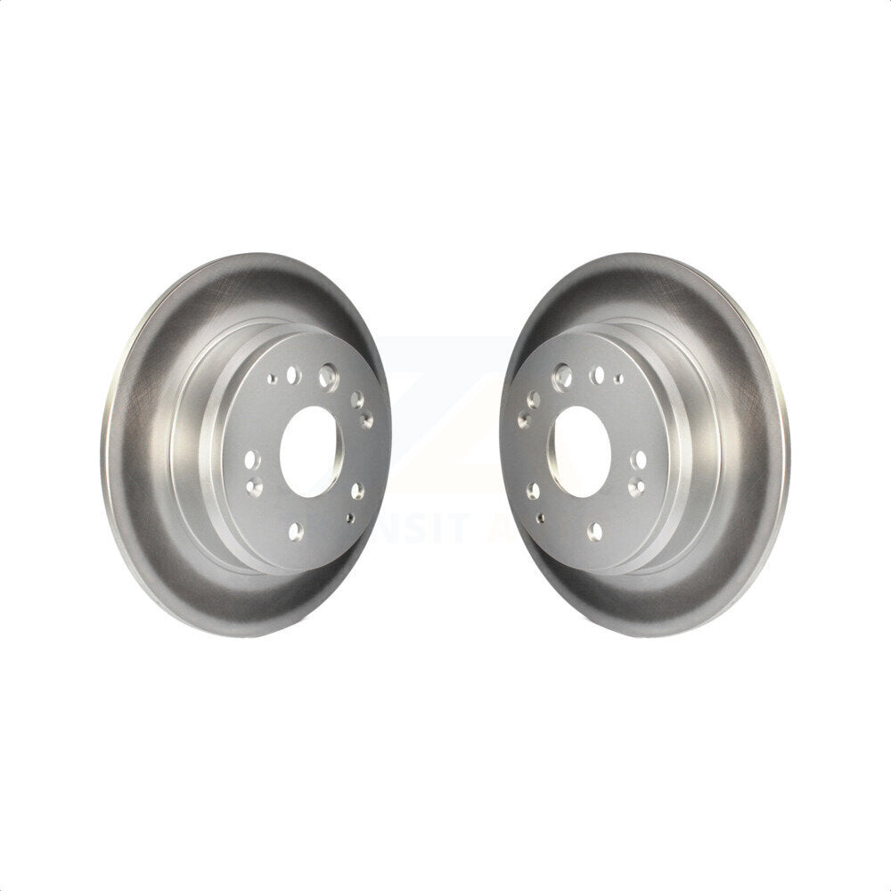 Rear Coated Disc Brake Rotors Pair For Acura TL Honda Element KG-100529