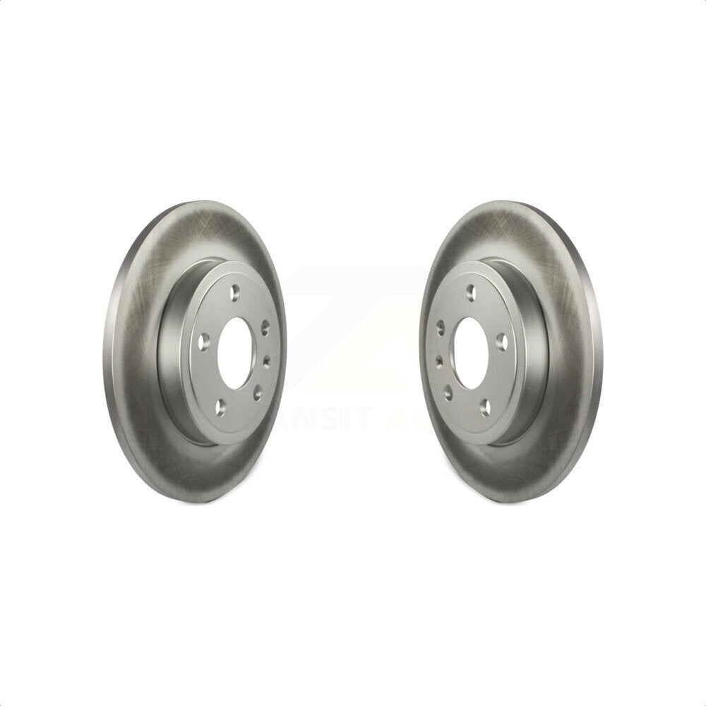 Rear Coated Disc Brake Rotors Pair For Audi A4 Quattro KG-100574