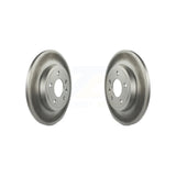 Rear Coated Disc Brake Rotors Pair For Audi A4 Quattro KG-100574