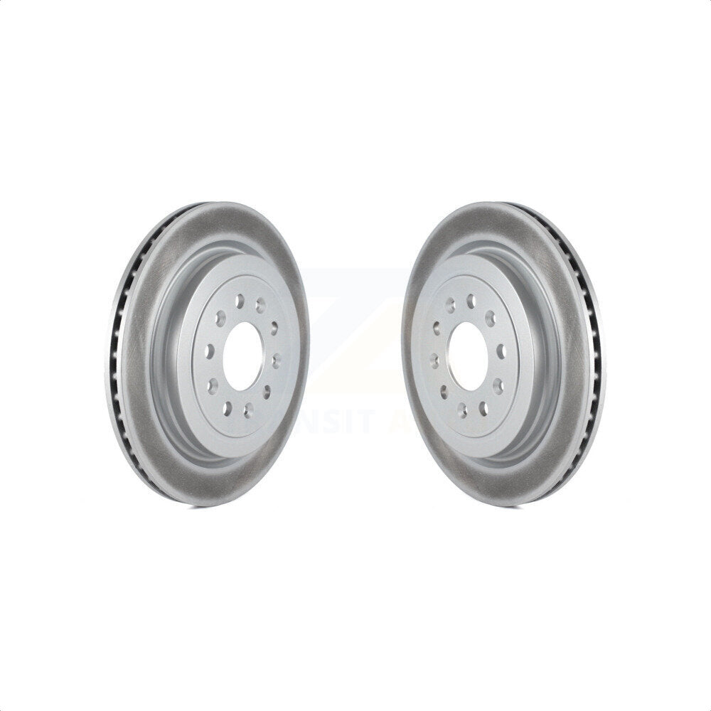 Rear Coated Disc Brake Rotors Pair For Cadillac ATS KG-100419