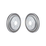 Rear Coated Disc Brake Rotors Pair For Cadillac SRX Saab 9-4X KG-100411