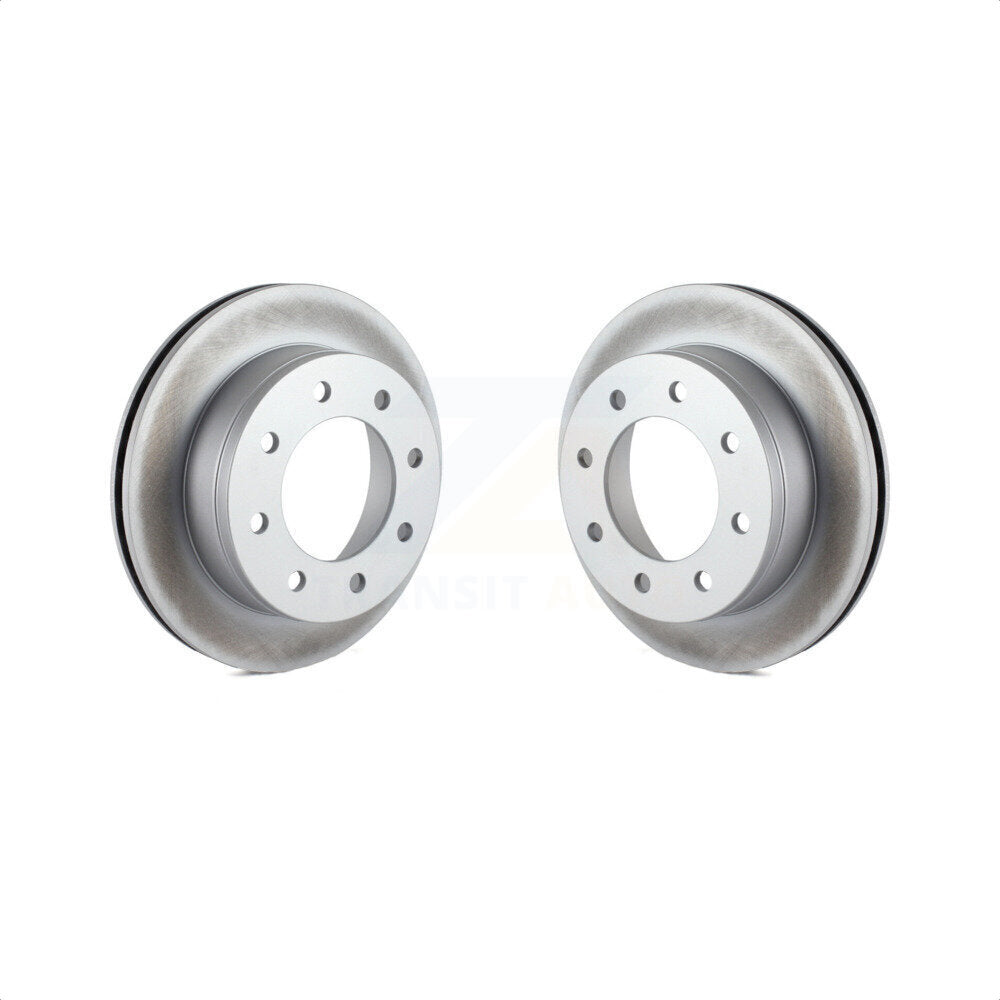 Rear Coated Disc Brake Rotors Pair For Chevrolet Silverado 2500 HD GMC Sierra Express Hummer H2 1500 3500 Savana Suburban Yukon XL Avalanche Classic KG-100384