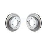 Rear Coated Disc Brake Rotors Pair For Chevrolet Silverado 2500 HD GMC Sierra Express Hummer H2 1500 3500 Savana Suburban Yukon XL Avalanche Classic KG-100384