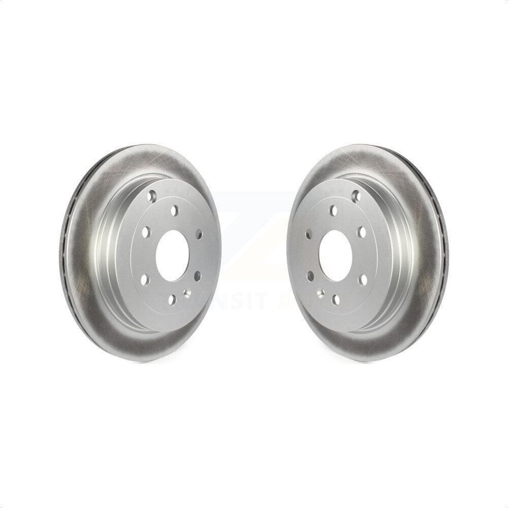 Rear Coated Disc Brake Rotors Pair For Chevrolet Traverse GMC Acadia Buick Enclave Saturn Outlook Limited KG-100405
