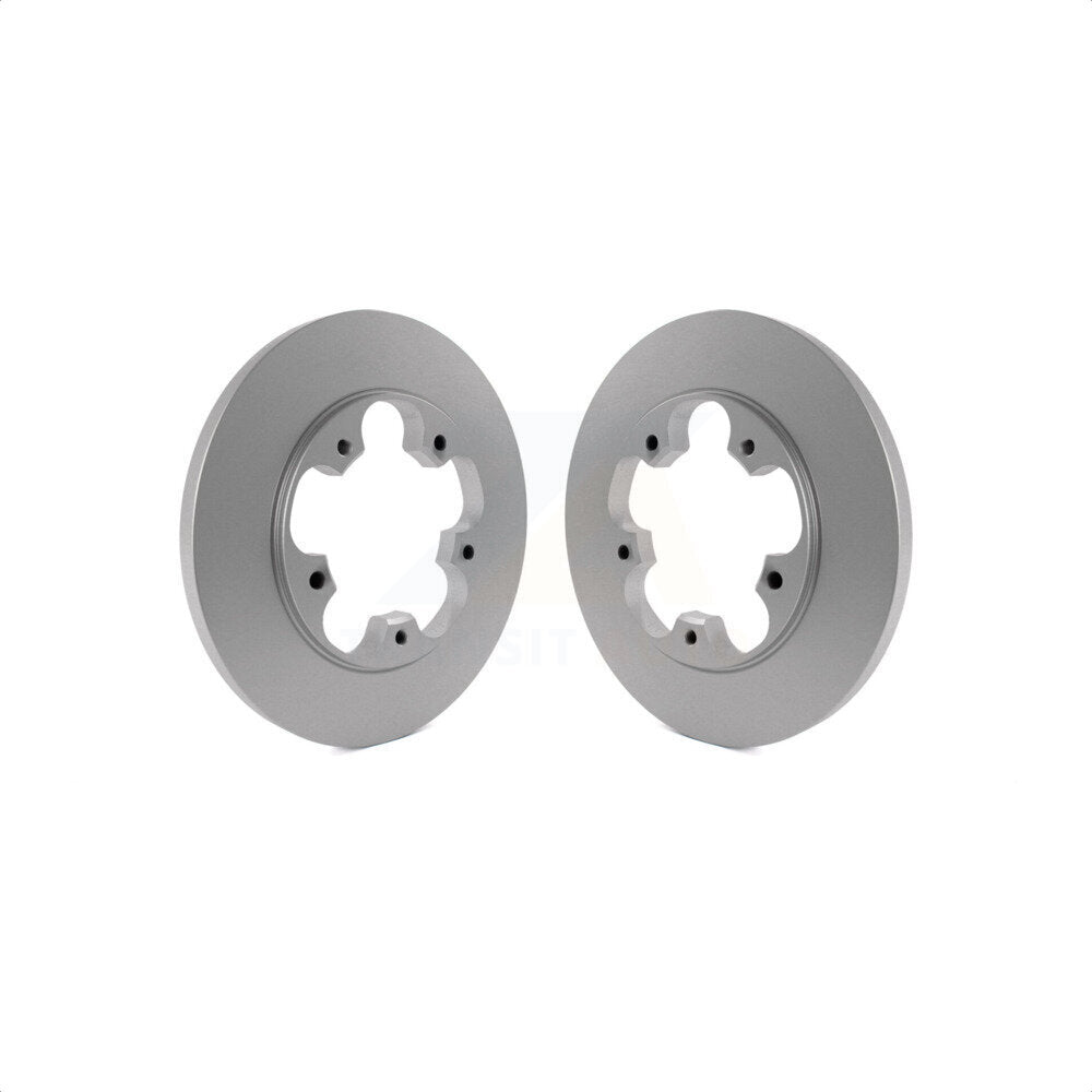 Rear Coated Disc Brake Rotors Pair For Ford Transit-250 Transit-350 Transit-150 HD With 5 Lug Wheels KG-100459