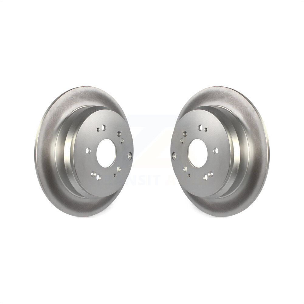 Rear Coated Disc Brake Rotors Pair For Honda CR-V Acura RDX KG-100547