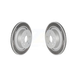 Rear Coated Disc Brake Rotors Pair For INFINITI G37 G35 Q60 KG-100592