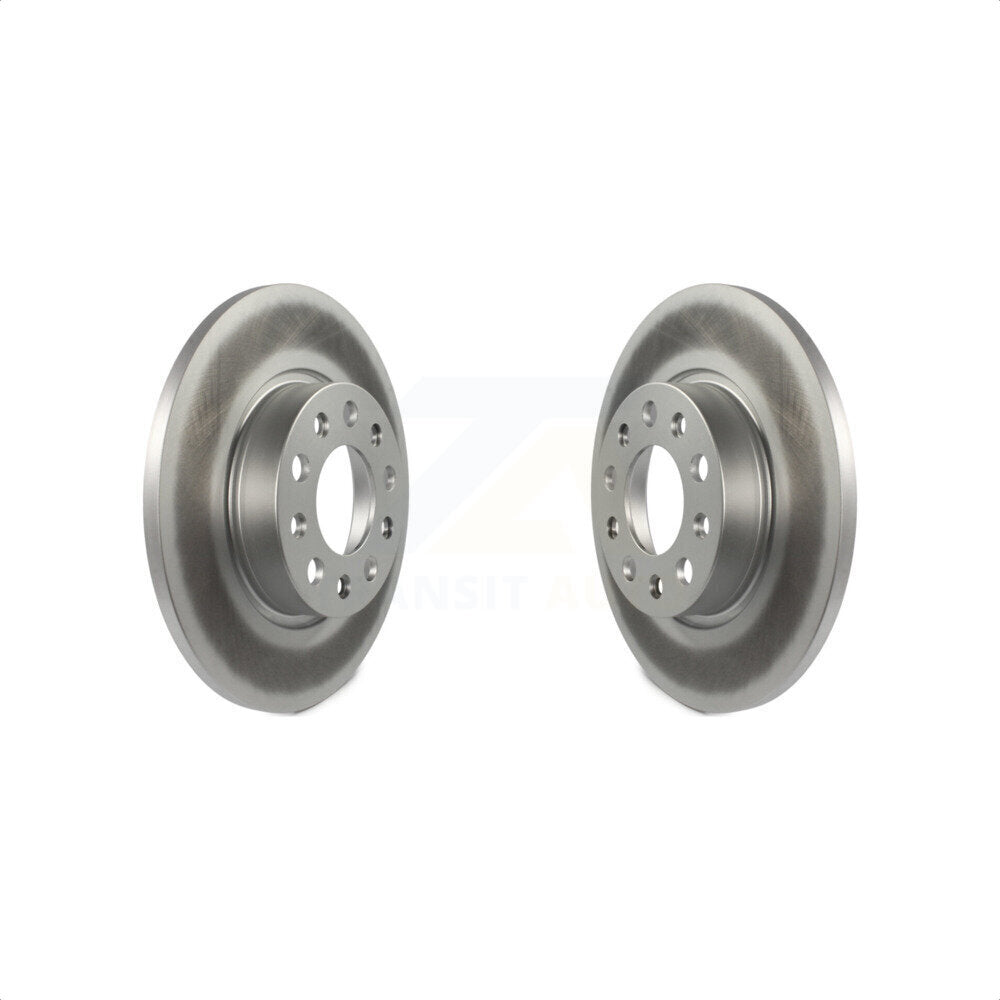 Rear Coated Disc Brake Rotors Pair For Jeep Renegade Compass Fiat 500X KG-100664